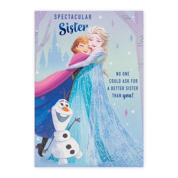 Sister Card - Frozen with Elsa & Anna