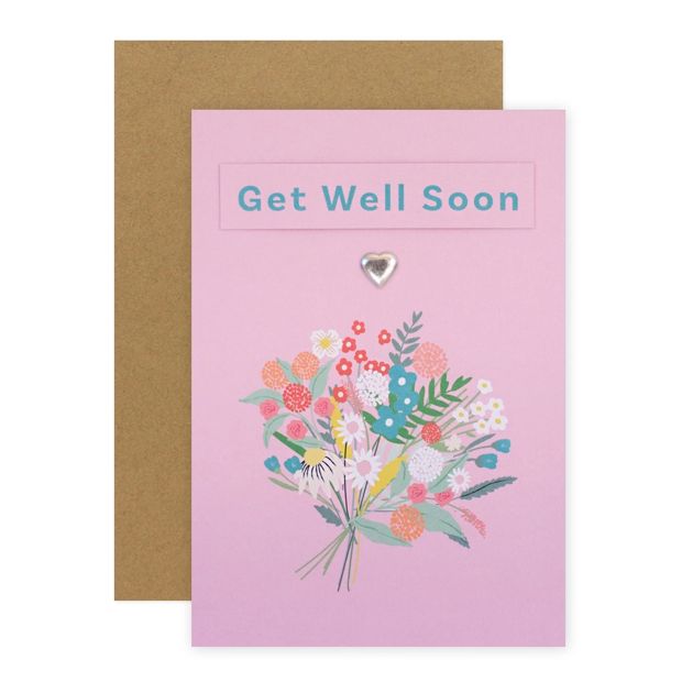 Connections from Hallmark Get Well Soon Card - Colourful Bouquet