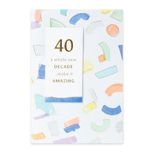 Connections from Hallmark 40th Birthday Card - Fantastic Forties