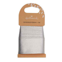 2m Hallmark Grosgrain Ribbon - Silver Look