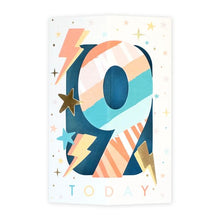 Connections from Hallmark 9th Stand-Up Birthday Card - Stars and Lightening Bolts