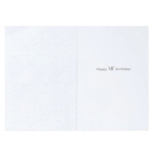 Connections from Hallmark 18th Birthday Card - Silver Stars and Balloon