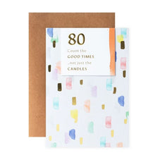 Connections from Hallmark 80th Birthday Card - Count the Good Times