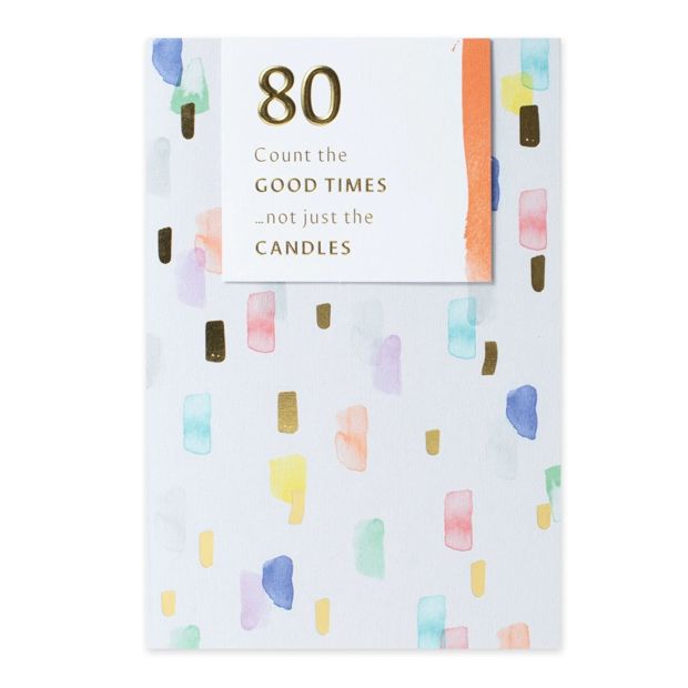 Connections from Hallmark 80th Birthday Card - Count the Good Times