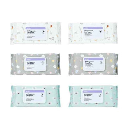 Fragrance Free Wipes, 480 Pack - Anko