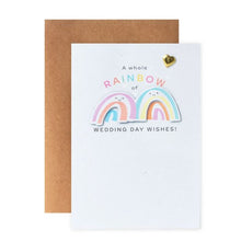 Connections from Hallmark Wedding Congratulations Card - Smiling Rainbows