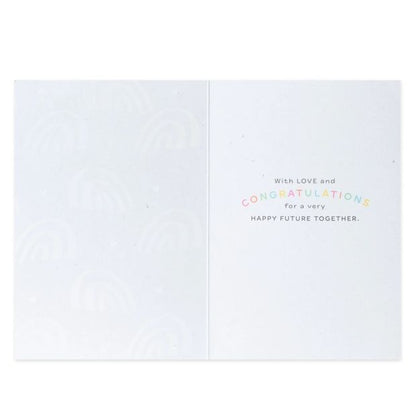 Connections from Hallmark Wedding Congratulations Card - Smiling Rainbows