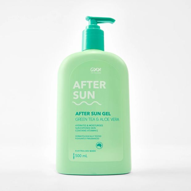 OXX Skincare After Sun Gel 500ml - Green Tea, Aloe Vera and Vitamin E