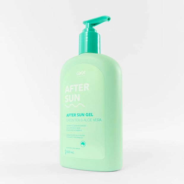 OXX Skincare After Sun Gel 500ml - Green Tea, Aloe Vera and Vitamin E