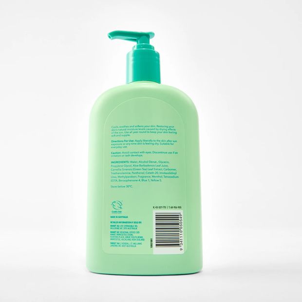OXX Skincare After Sun Gel 500ml - Green Tea, Aloe Vera and Vitamin E