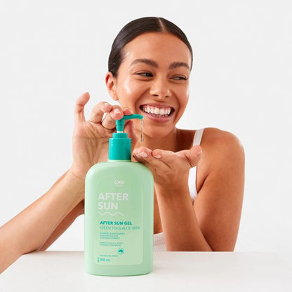 OXX Skincare After Sun Gel 500ml - Green Tea, Aloe Vera and Vitamin E