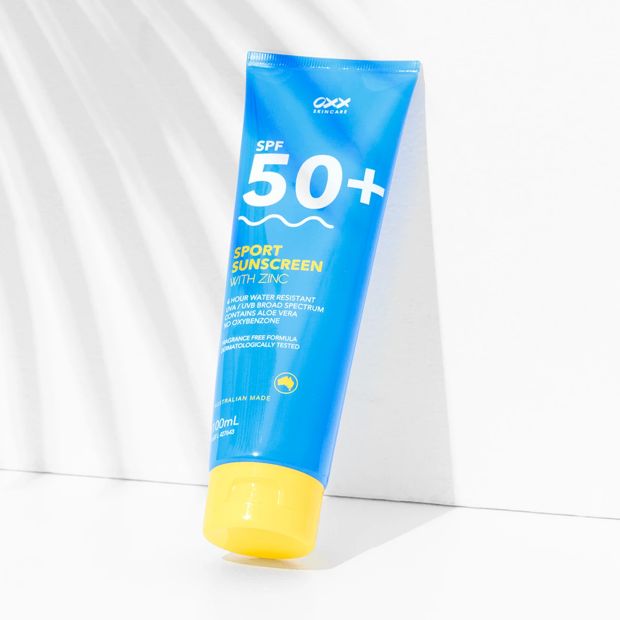 OXX Skincare SPF 50+ Sport Sunscreen 100ml - Zinc and Aloe Vera