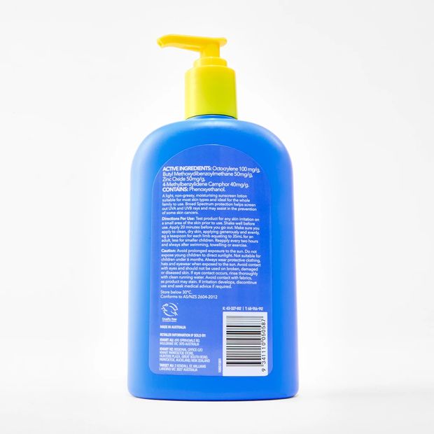 OXX Skincare SPF 50+ Sport Sunscreen 500ml - Zinc and Aloe Vera