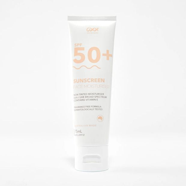 OXX Skincare SPF 50+ Face Moisturiser and Sunscreen 75ml - Vitamin E