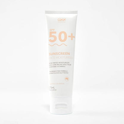 OXX Skincare SPF 50+ Face Moisturiser and Sunscreen 75ml - Vitamin E