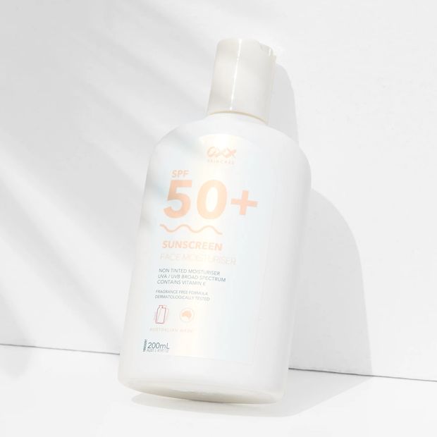 OXX Skincare SPF 50+ Face Moisturiser and Sunscreen 200ml - Vitamin E