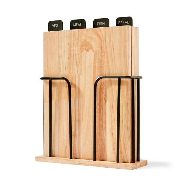 Wood Cutting Boards, Set of 4 - Anko
