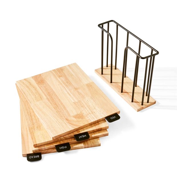Wood Cutting Boards, Set of 4 - Anko