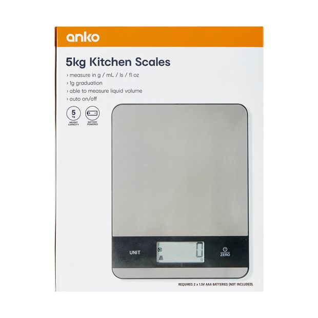 Kitchen Scale, 5kg - Anko