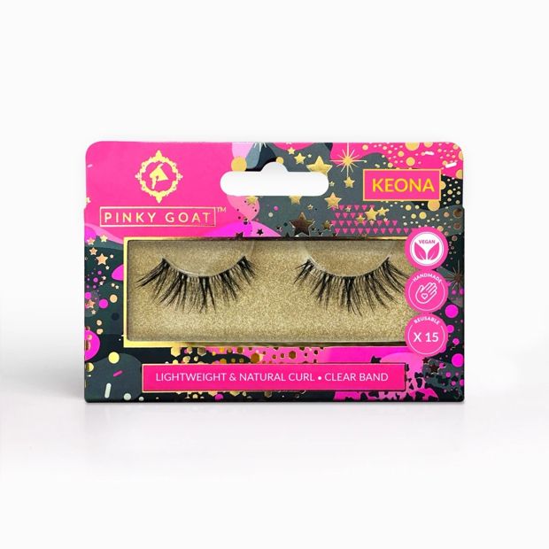 Pinky Goat Lightweight and Natural Curl Lashes - Keona