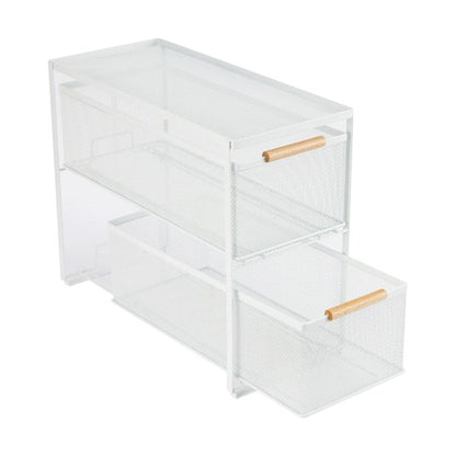 Mesh Organiser, 2 Drawer - Anko