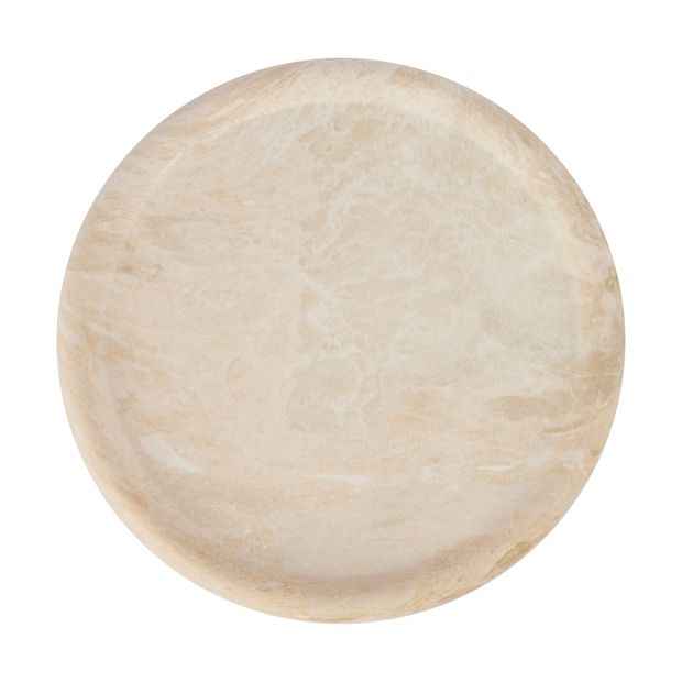 Round Ceramic Marble-Look Tray - 30.5cm