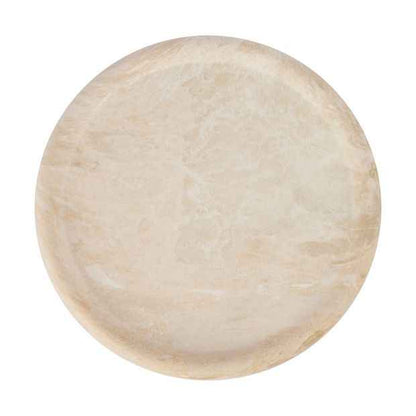 Round Ceramic Marble-Look Tray - 30.5cm
