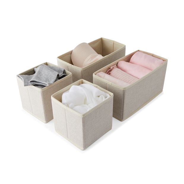 Drawer Organisers, Set of 4  - Anko