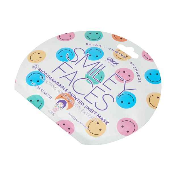 Smiley Faces Printed Sheet Mask - OXX Skincare