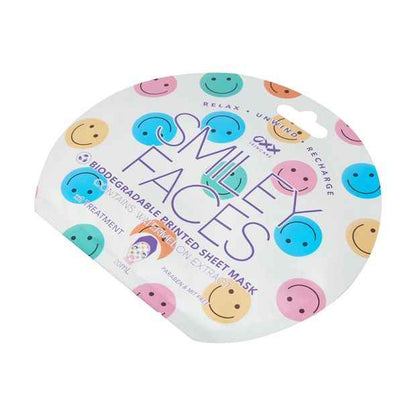Smiley Faces Printed Sheet Mask - OXX Skincare