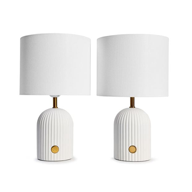 Rowie Touch Lamps, 2 Pack - Anko