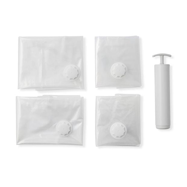 Large Space Bags Combo with Pump, 4 Pack - Anko