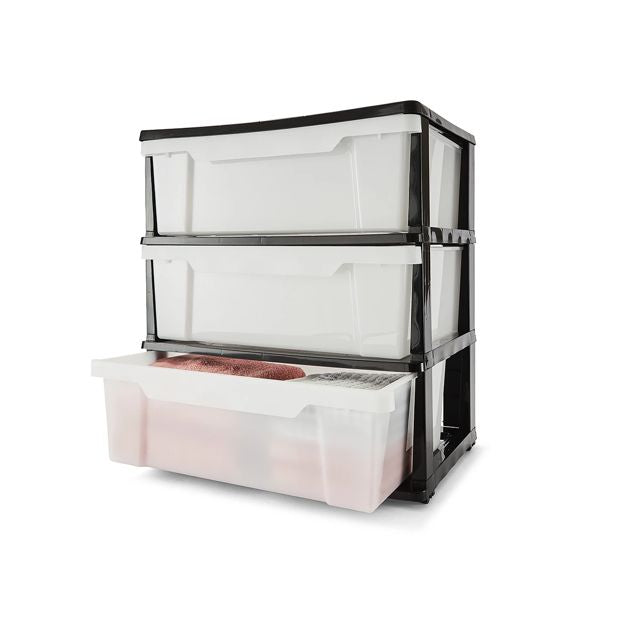 3 Drawer Wide Unit - Anko