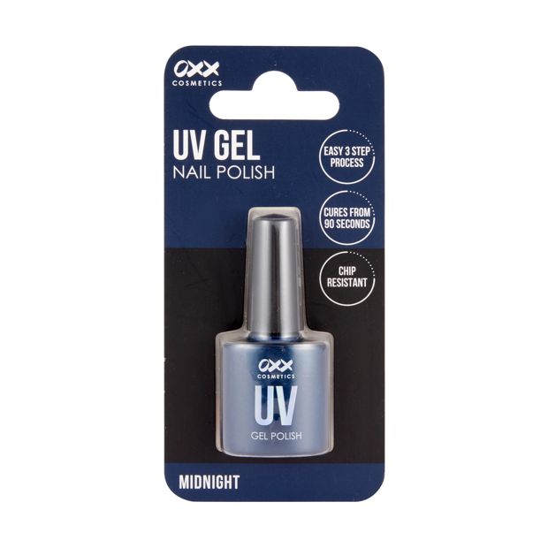 UV Gel Nail Polish, Midnight - OXX Cosmetics