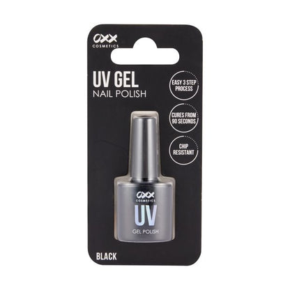 UV Gel Nail Polish, Black - OXX Cosmetics