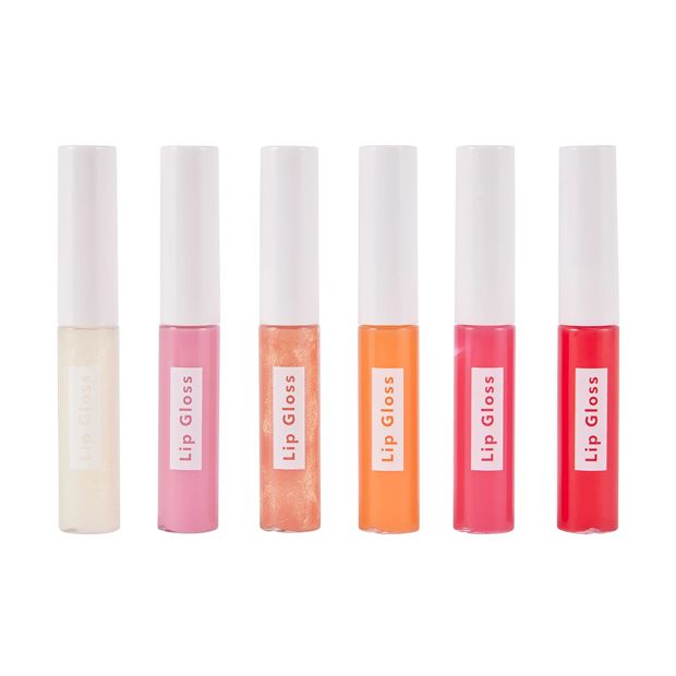 Lip Gloss 6 Piece Set, Choose Happy - OXX Junior