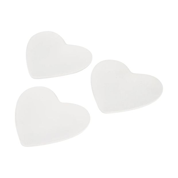 DIY Ceramic Heart Trinket Trays, 3 Pack - Anko