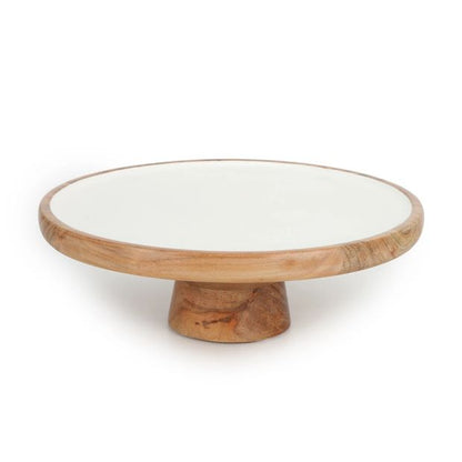Acacia Wood Serve Stand - Anko
