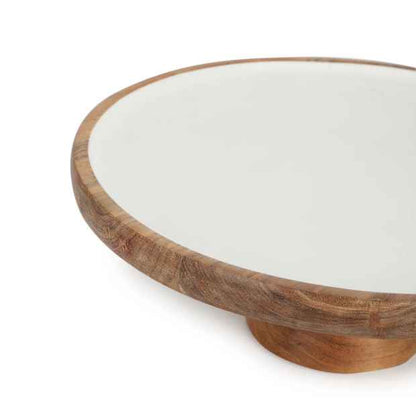 Acacia Wood Serve Stand - Anko