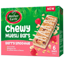 Mother Earth Chewy Muesli Bars Berry Smoothie 165g