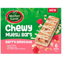 Mother Earth Chewy Muesli Bars Berry Smoothie 165g