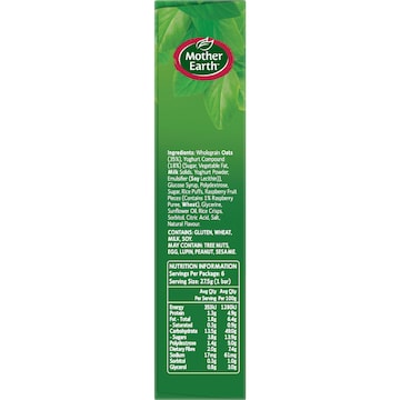 Mother Earth Chewy Muesli Bars Berry Smoothie 165g