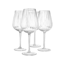4 Ripple Wine Glasses