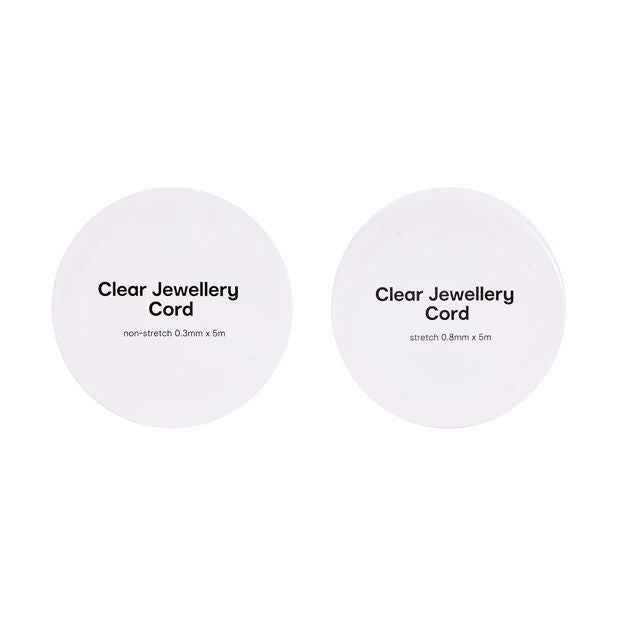 Clear Jewellery Cord, 2 Pack - Anko
