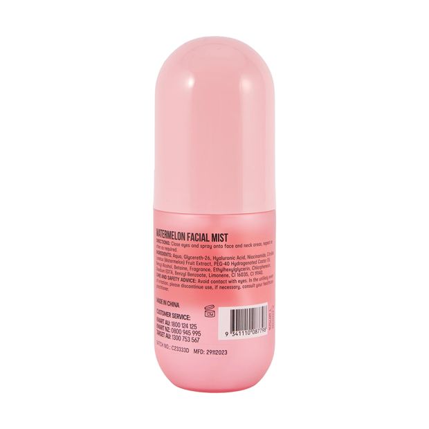 Watermelon Facial Mist, Niacinamide, Hyaluronic Acid & Watermelon - OXX Skincare