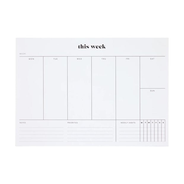 Weekly Desk Pad - Anko