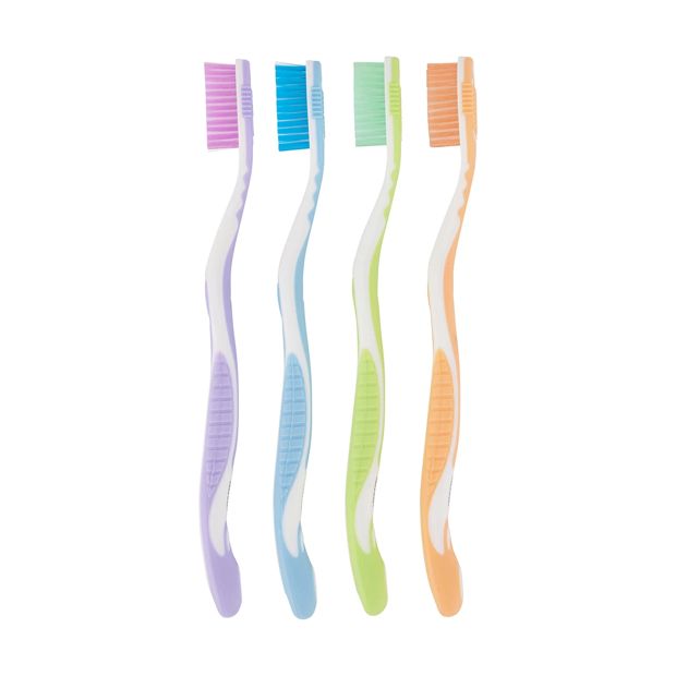 OXX Essentials 4 Pack Adult Toothbrush - Soft