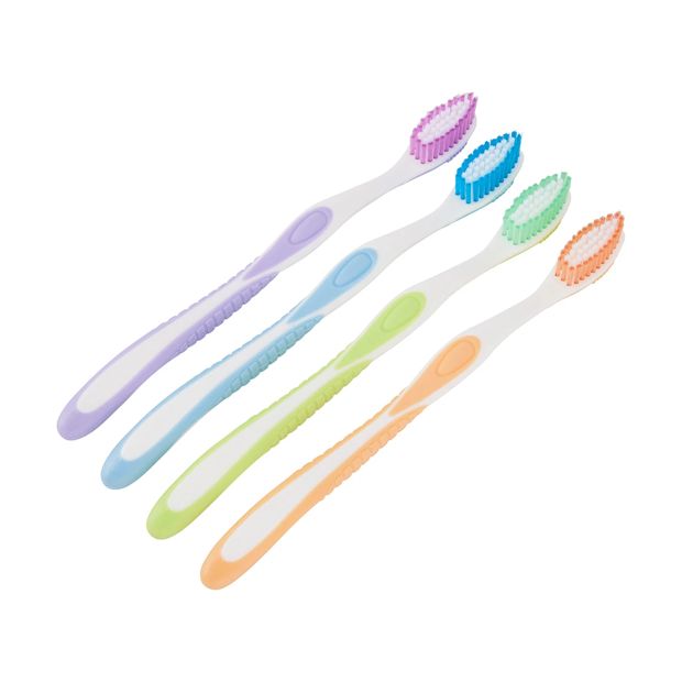OXX Essentials 4 Pack Adult Toothbrush - Soft