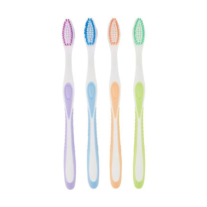OXX Essentials 4 Pack Adult Toothbrush - Medium