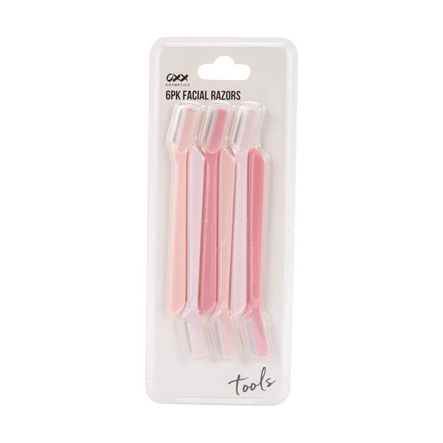 Facial Razors, 6 Pack - OXX Cosmetics